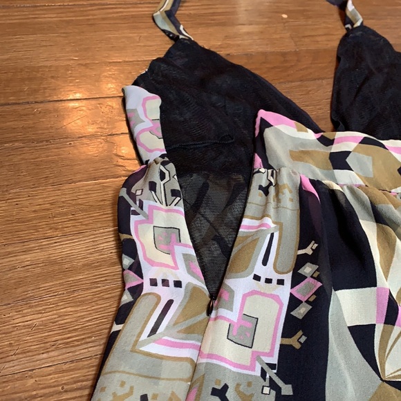 Printed Silk Halter Tunic - Picture 3 of 4